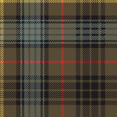 42 inch Men's Weathered Stewart Hunting tartan 5 yard kilt